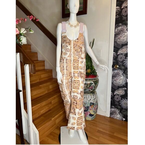 Free People Alpine Glow Printed Snow Bib - Picture 4 of 9